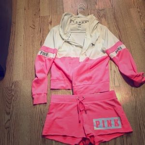 Pink Hoodie and Short
